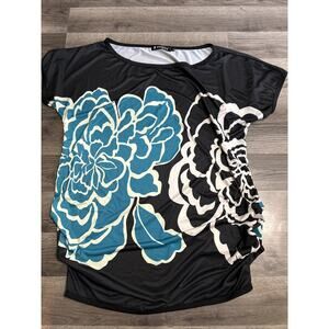 Allegra K size medium women’s blouse Fringed Sides